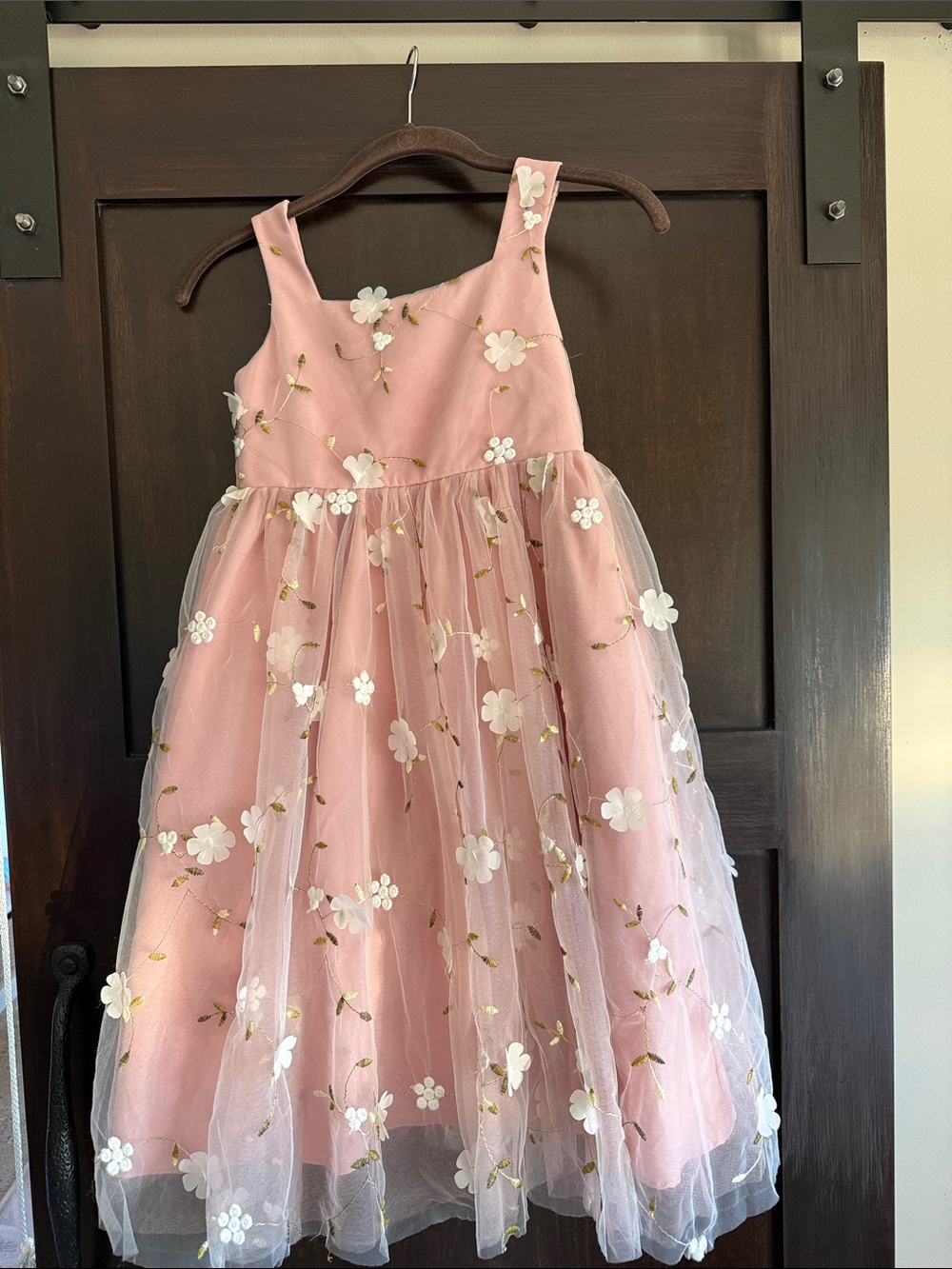 Azazie Bean Girls Rosette Ball Gown